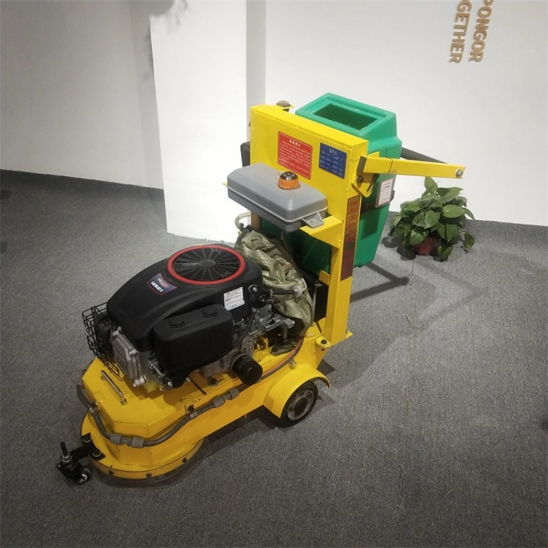 Small spray type marking line removal traffic walk-behind hot melt wire removal machine