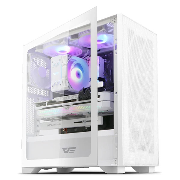 Darkflash DK1000 메쉬 강화유리 화이트 미들 타워 케이스 리뷰