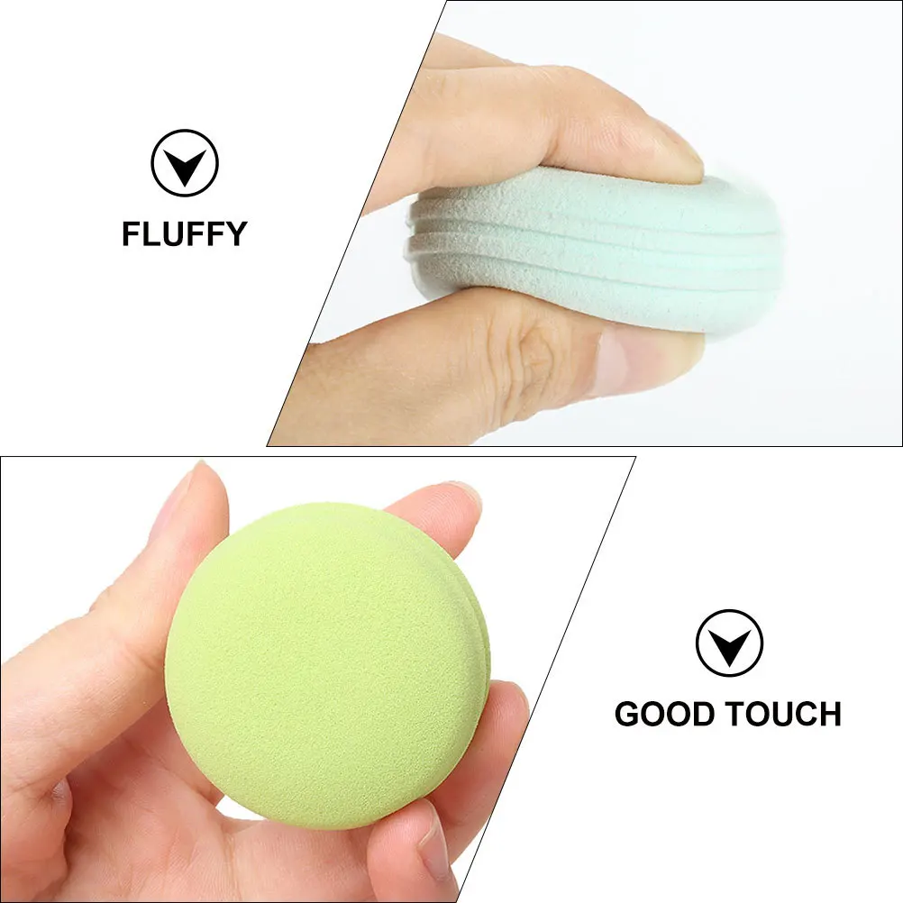 8 pçs maquiagem ovo pó puff flexível dupla face beleza puff para fundação creme blush iluminador líquido pó solto aplicação