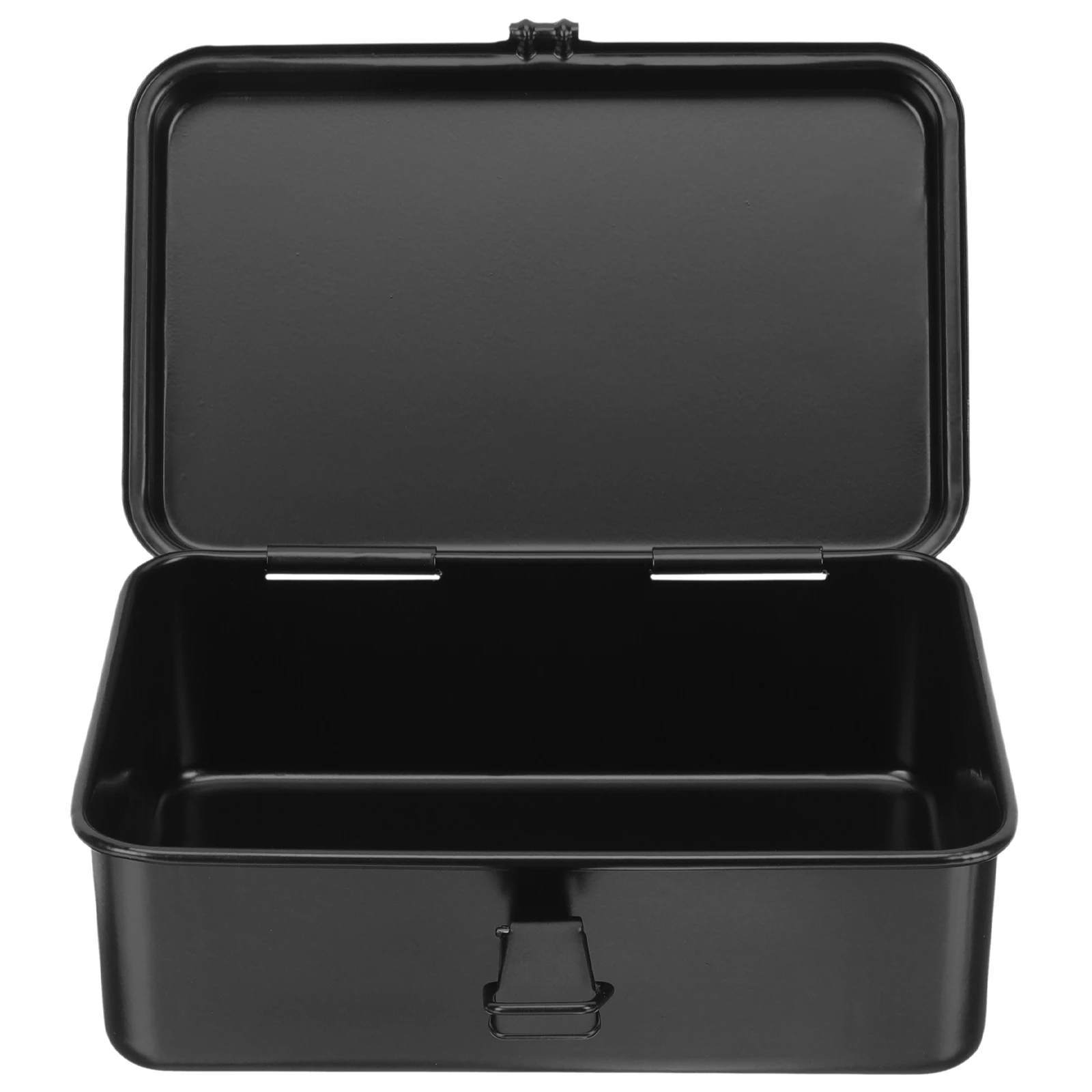 

190 Mini Box Black Metal Toolbox for Car Portable Mini Tool Box For Car Small Parts Organizer Storage Container