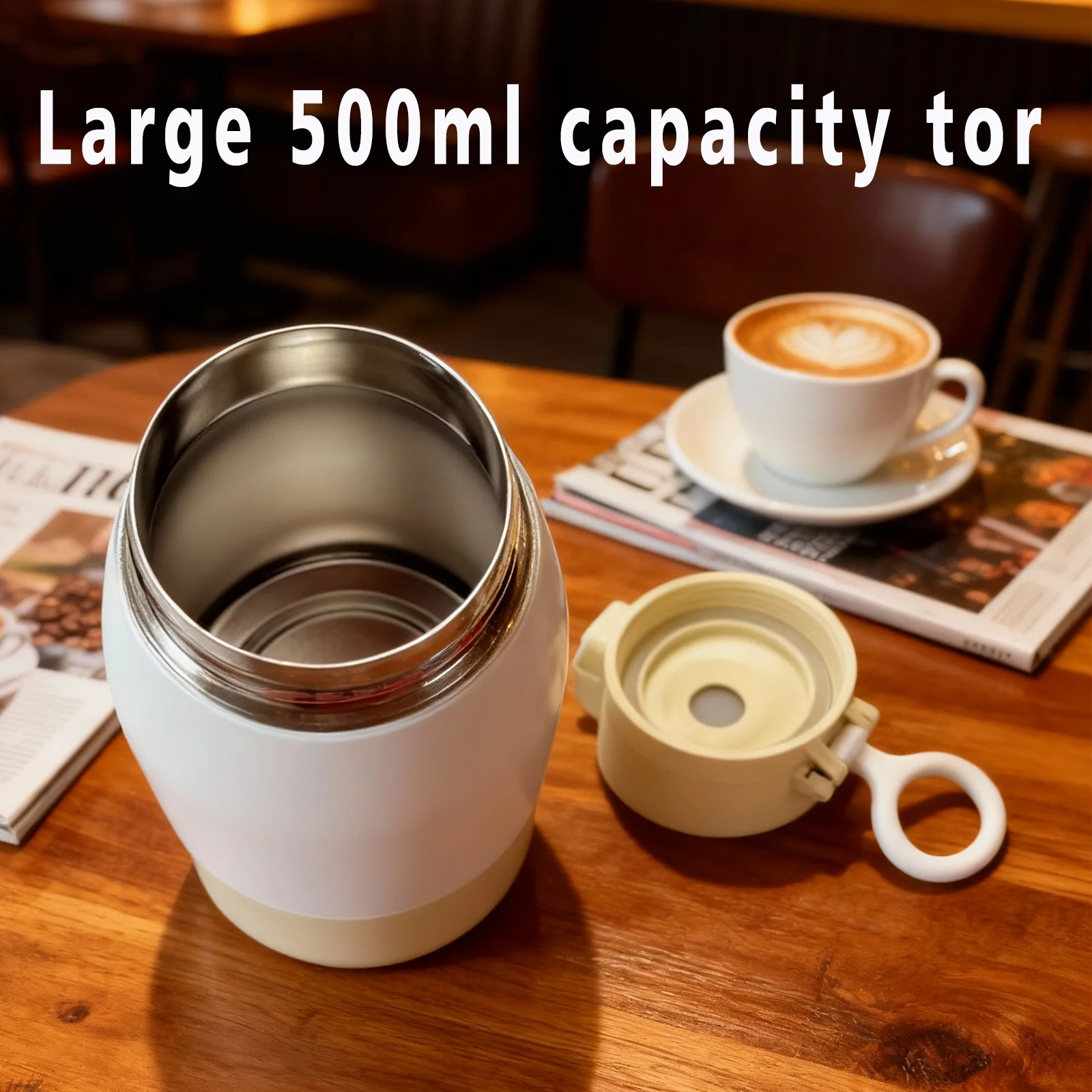 Портативная подогреватель бутылочек, емкостью 500 мл, подходит для различных молочных жидкостей, включая грудное молоко, формулу и воде.