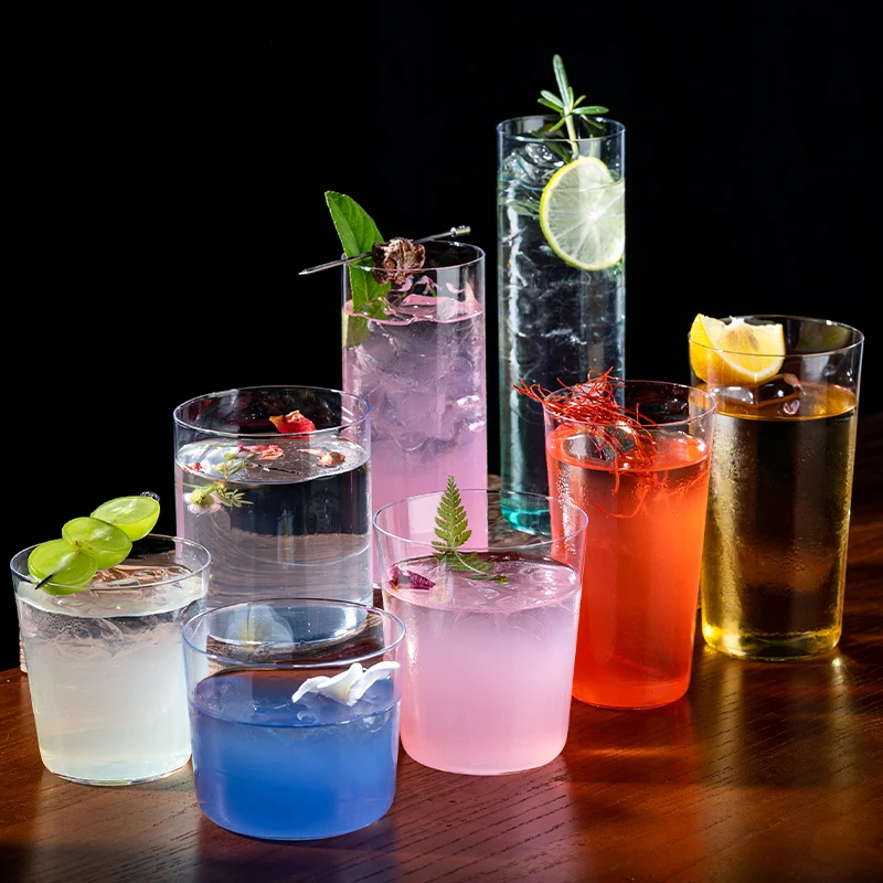 Highball Hypo Cup Japanese Style Straight Cocktail Glass Collin Cup Drinking Water Cup Juice Glasses Whiskey Cup For Home