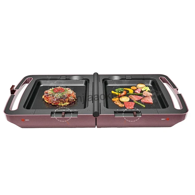 220v Electric Cooker Machine 220V Non-stick Automatic Electric Crepe Maker Meatball Machine Frying Plate