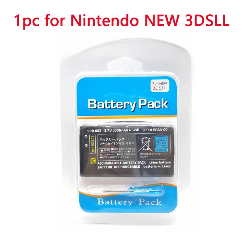 2000mAh SPR-003 Rechargeable Li-ion Battery Pack for Nintendo 3DS LL/XL 3DSLL 3DSXL NEW 3DSLL NEW 3DSXL New 3DS LL New 3DS XL