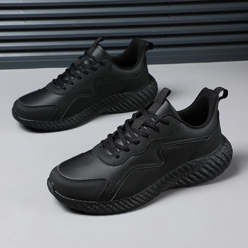 Large size men's shoes autumn and winter sports shoes fashion brand junior high school students waterproof running shoes men