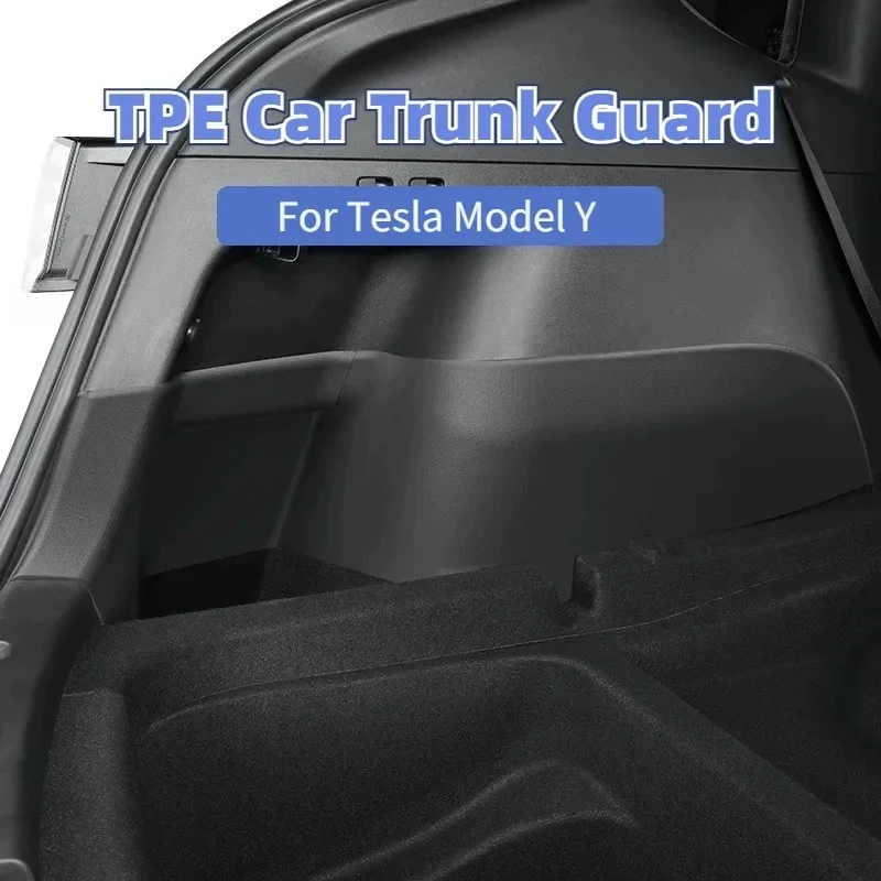 

Car Trunk Guard for Tesla Model Y TPE Tail Box Side Fully Wrapped Protective Panel Decoration Modification Accessories 2021-2024