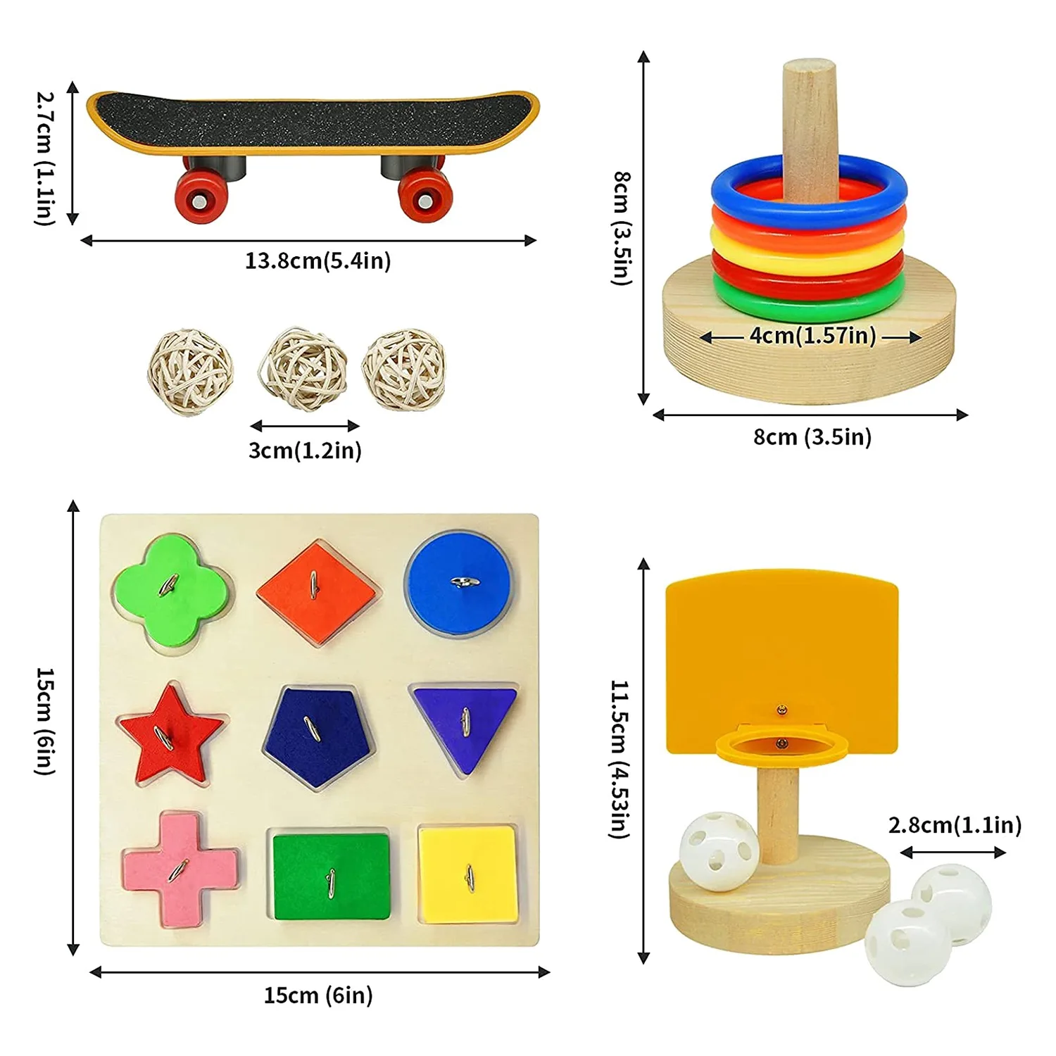 Vogels pielzeug für Sittiche, Papageien spielzeug Set Stapels pielzeug, Papageien holzblock Puzzles Spielzeug, Sittich Spielzeug für Vogel