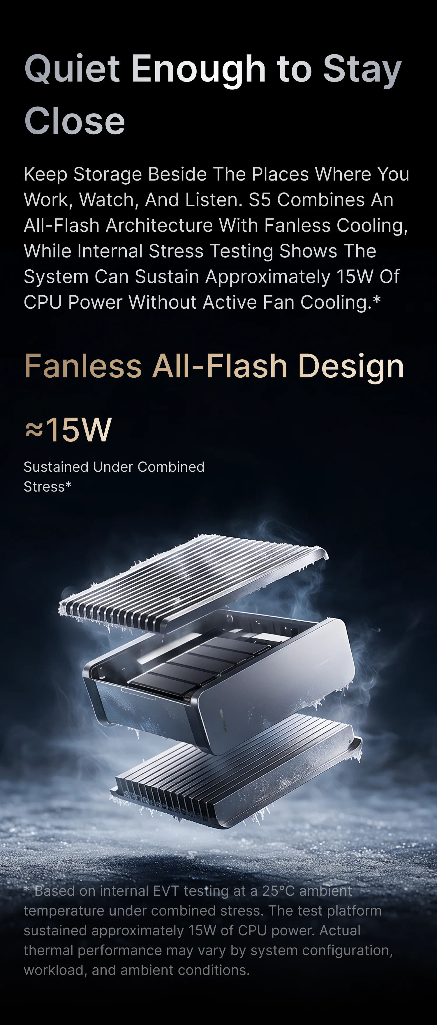MINISFORUM S5 AI NAS MINI PC Intel Core 3 processor 304 NPU 15 TOPS LPDDR5 12GB 128GB UFS RJ45 10GbE Lan MinisCloud Fanless NAS