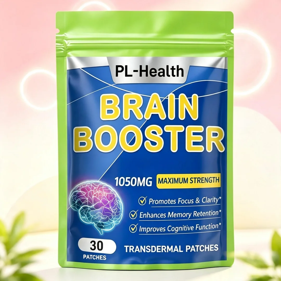 30 Patchs Transdermiques Nootropiques pour Booster le Cerveau : Favorisent la Concentration, l'Énergie, la Mémoire et la Clarté