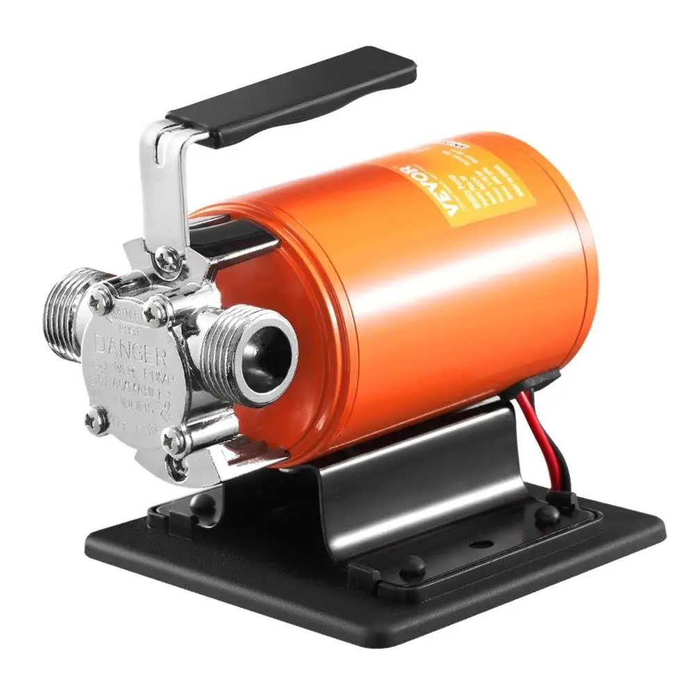 

Water Transfer Pump, 12V DC 360 GPH 1/1, Portable Electric Utility Pump with 6 ft Suction Hose Kit, Impeller, Suction