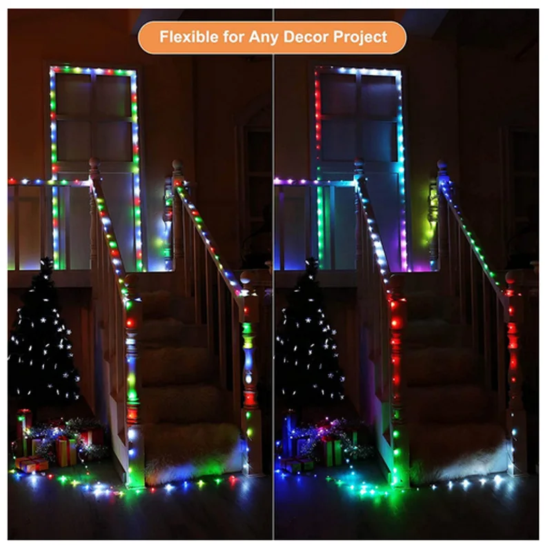 LED USB Fairy Copper String Lights With Remote Controller Twinkle Star Christmas Party Wedding Home Garden Wall Decorations