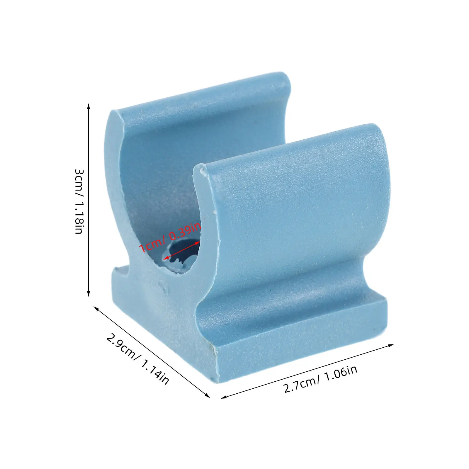 20Pcs Commode Chair Pipe Fastener Plastic Clips Toilet Seat Riser Cushion Clamp Wheelchair Tube Holder Fixing Mount for Toilet