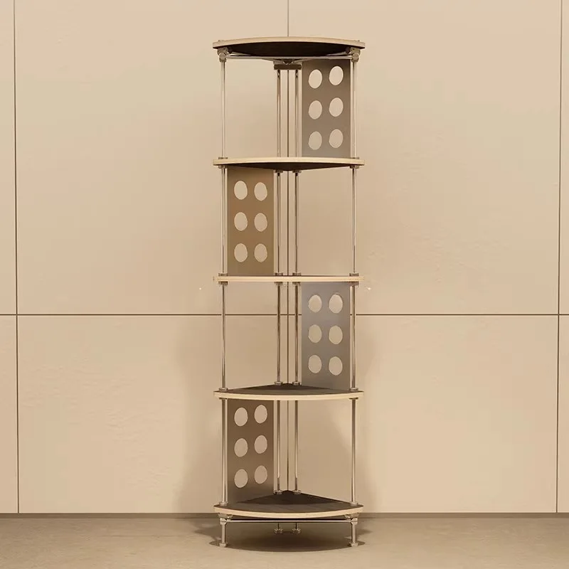 رف متعدد الطبقات من الفولاذ المقاوم للصدأ في العصور الوسطى، رف تخزين المشاهير على الإنترنت، غرفة النوم، غرفة المعيشة، غرفة الطعام، خزانة جانبية