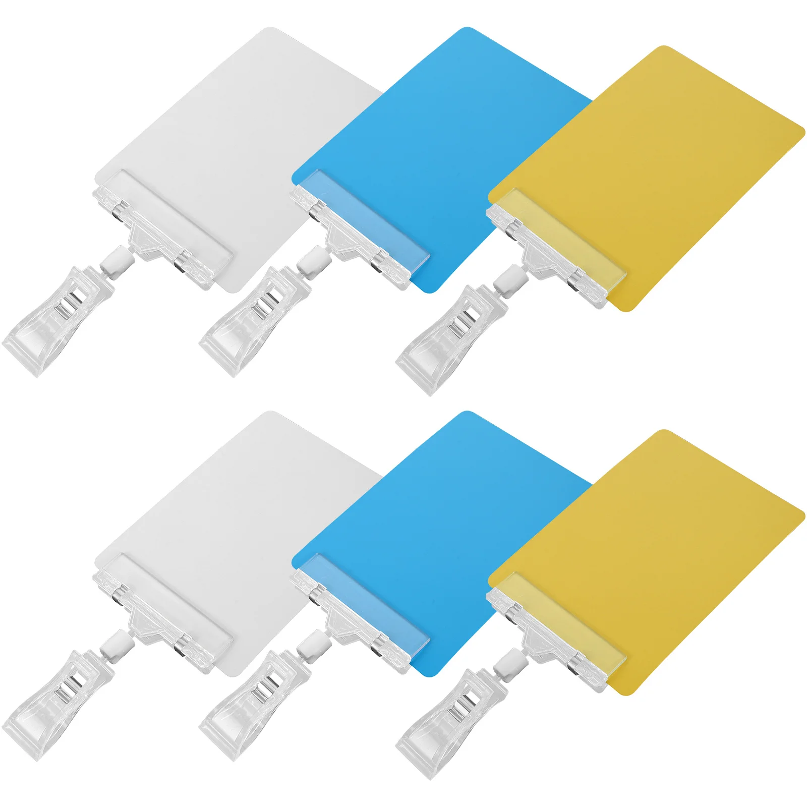 

1Set Reuse Sign Price Tag Colored Plastic Clip Holder for Shop Advertising Promotional Signs Sign Holder Adjustable Price Tag