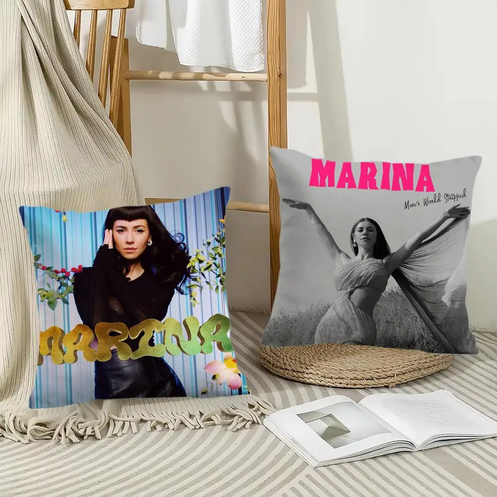 Singer M-Marina Cushion Cover Pillow Case Short Plush Square Throw Pillow Covers Pillowcase Sofa Home Decor Gift