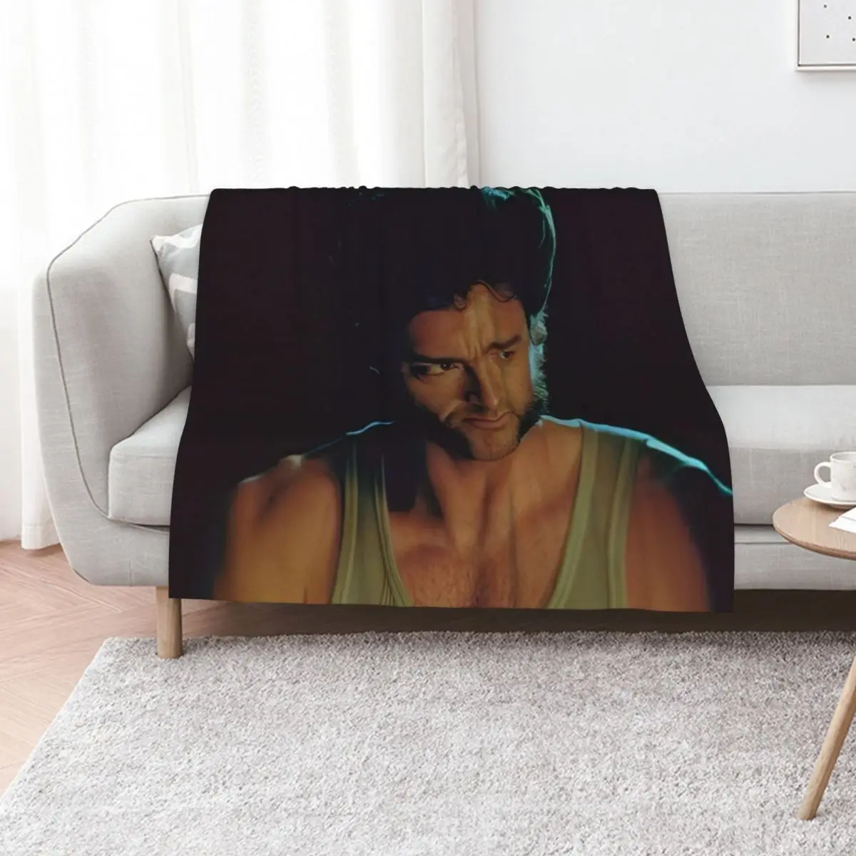 

Hugh jackman Throw Blanket Luxury St Bed Furry Furrys Blankets