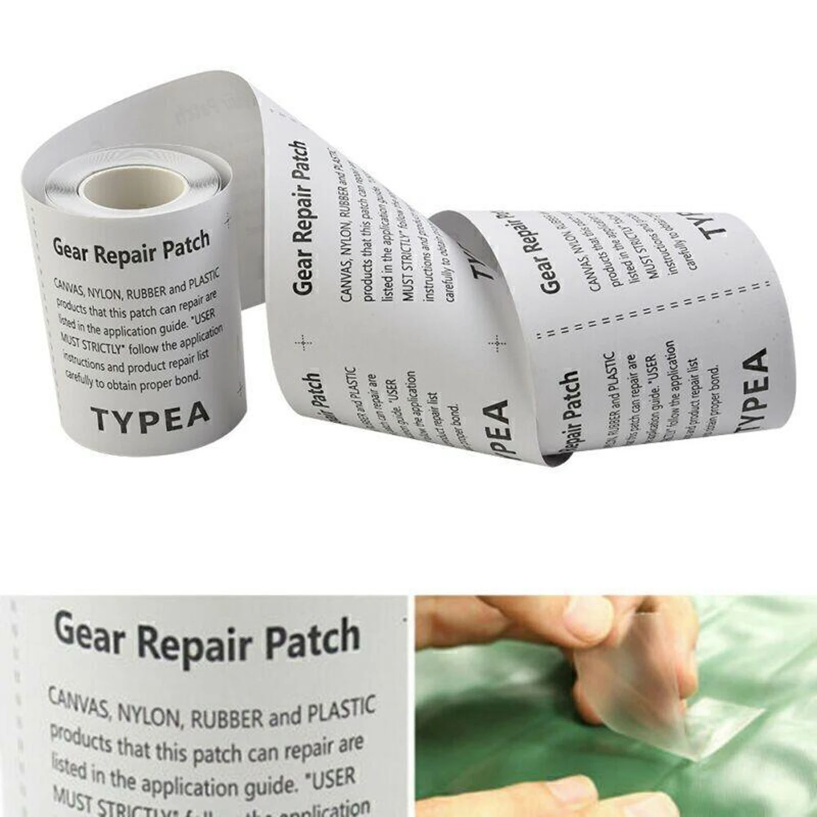 375*7.5cm Clear Repair Adhesive Tape Patch Kit For Gazebo Tent Canopy Awning Marquee NEW