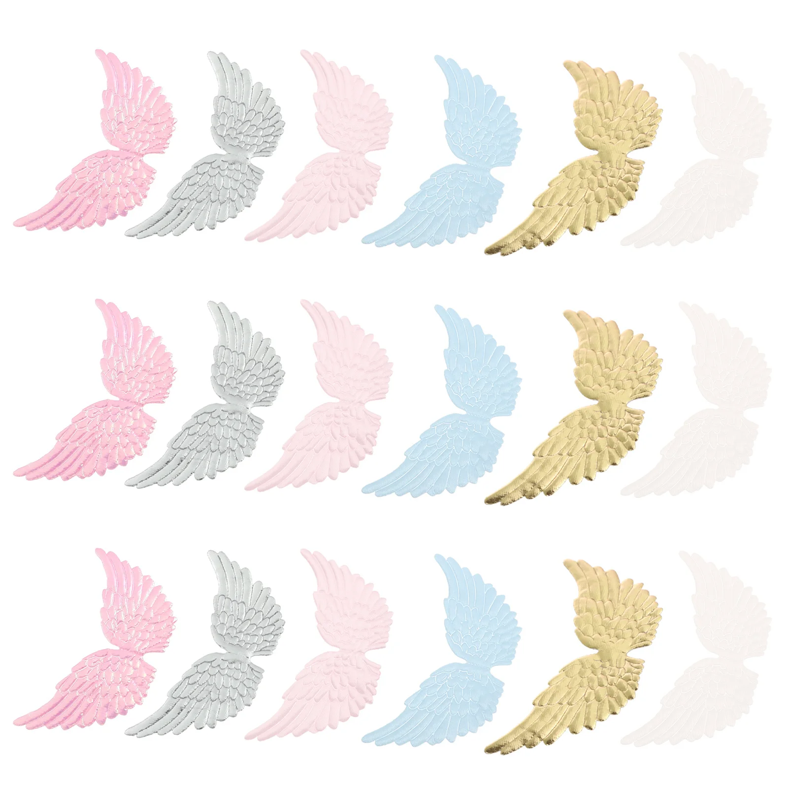 

18pcs Angel Wing Accessories Wing Shape Ornament For Diy Christmas Decorations Holiday Party Home Decor Storage Display