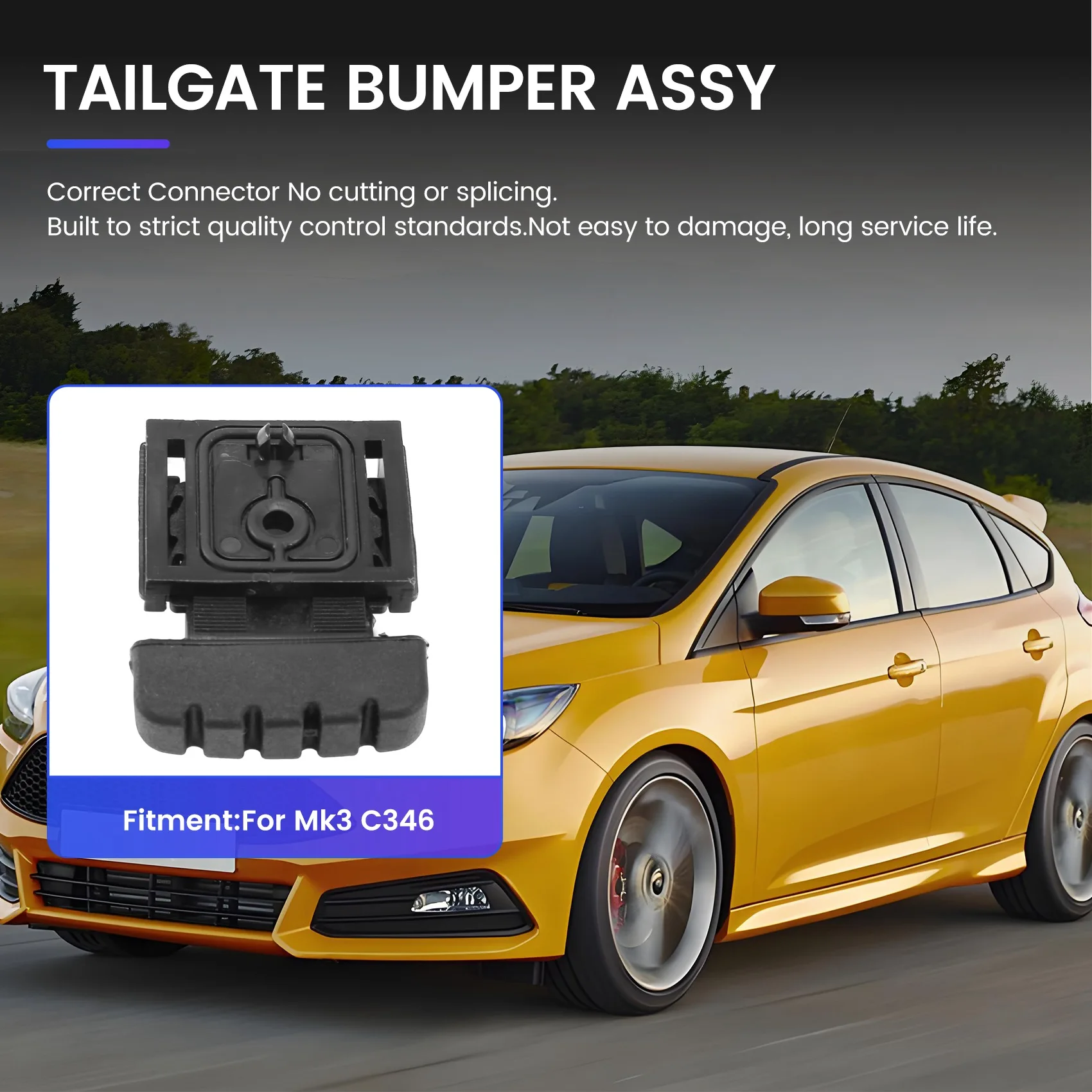 

AS57-Tailgate Bumper Assy AM51-U402A10-AE 1751102 For Ford Focus Mk3 C346 Trunk Cushioning Mats