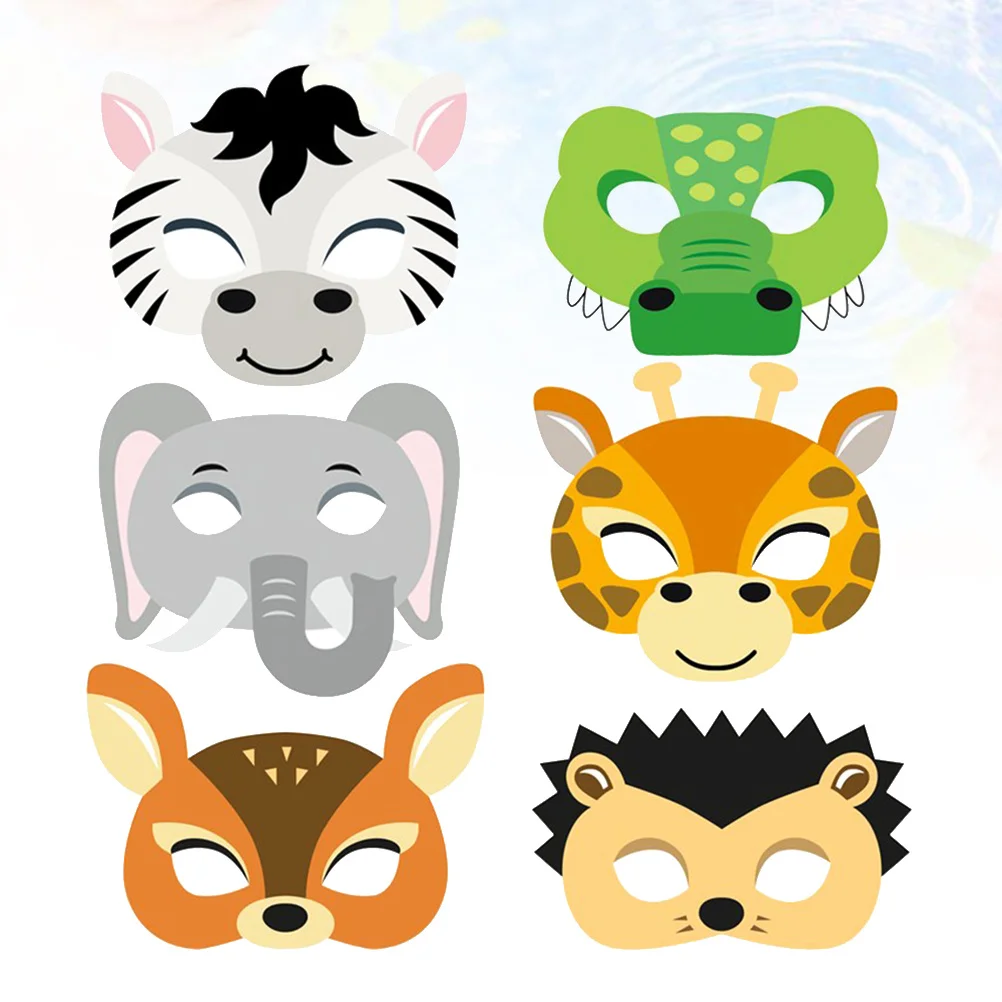

12pcs Animal Decorative For Kids Cartoon Design Elastic Rope Party Favor Classroom Rewards Halloween Dress Up Game