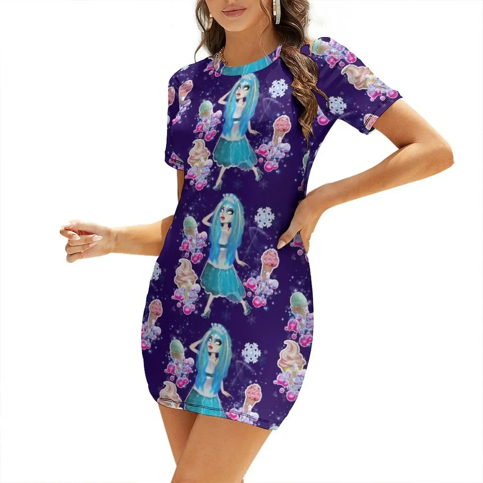 

Queen frostine glam Short-Sleeved Dress dresses for womens summer dresses ladies 2026