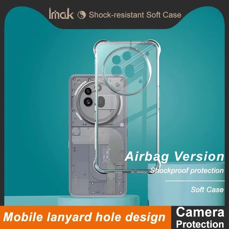 

Защита объектива 360, прозрачная задняя крышка для телефона Nothing 3a Pro 5G 2025, чехол-бампер IMAK Air Bag Funda NothingPhone 3A Pro Capa