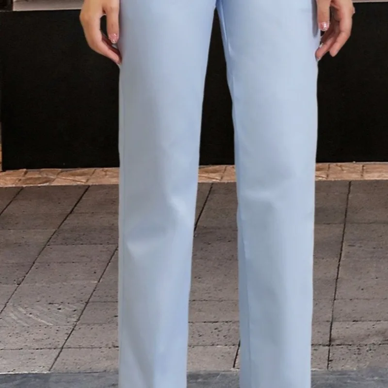 Dames voedingsbroek elastische taille scrubbroek voor verpleegkundigen Doctor M edical broek wit roze blauw