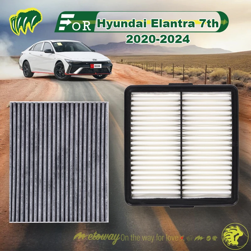 

For Hyundai Elantra 7th 2020-2024 Car Air Conditioner Filter Car Cabin Air Filter Replace Filter Replace Accessory