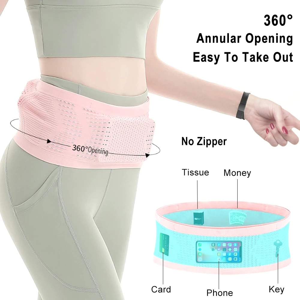 

Women Men Waist Support Running Waist Bag Gym Sports Bag Portable Phone Key Kettle Storage Bags Cycling Bag Belt Waist Braces