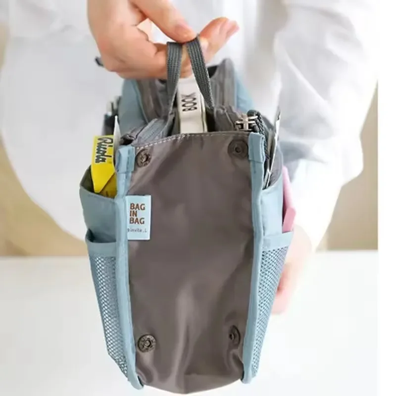 Multi Functional Large Capacity Makeup Bag Portable Double Zipper Toiletries Travel Storage Bag Mommy Bag Multi Pocket Cosmetic