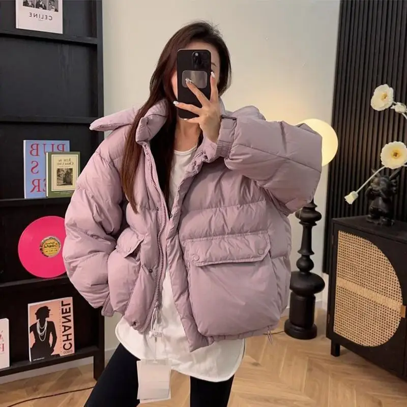 Down Clothes Women's Short Models New Korean Version Loose Thickened Cotton-padded Clothes Winter Student Cotton-padded Jackets