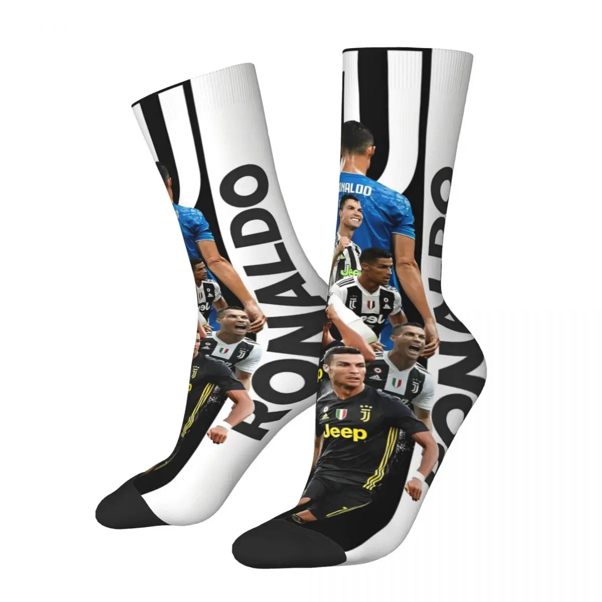 Unisex Cr7 Football Socks For Soccer Cristianos Fan Cute Breathable Socks Novelty Middle Tube Socks Amazing Gift