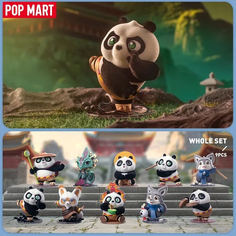 POP MART Universal Kung Fu Panda Series Blind Box Toys Guess Bag Mystery Box Mistery Caixa Action Figure Surpresa Cute Model Bir