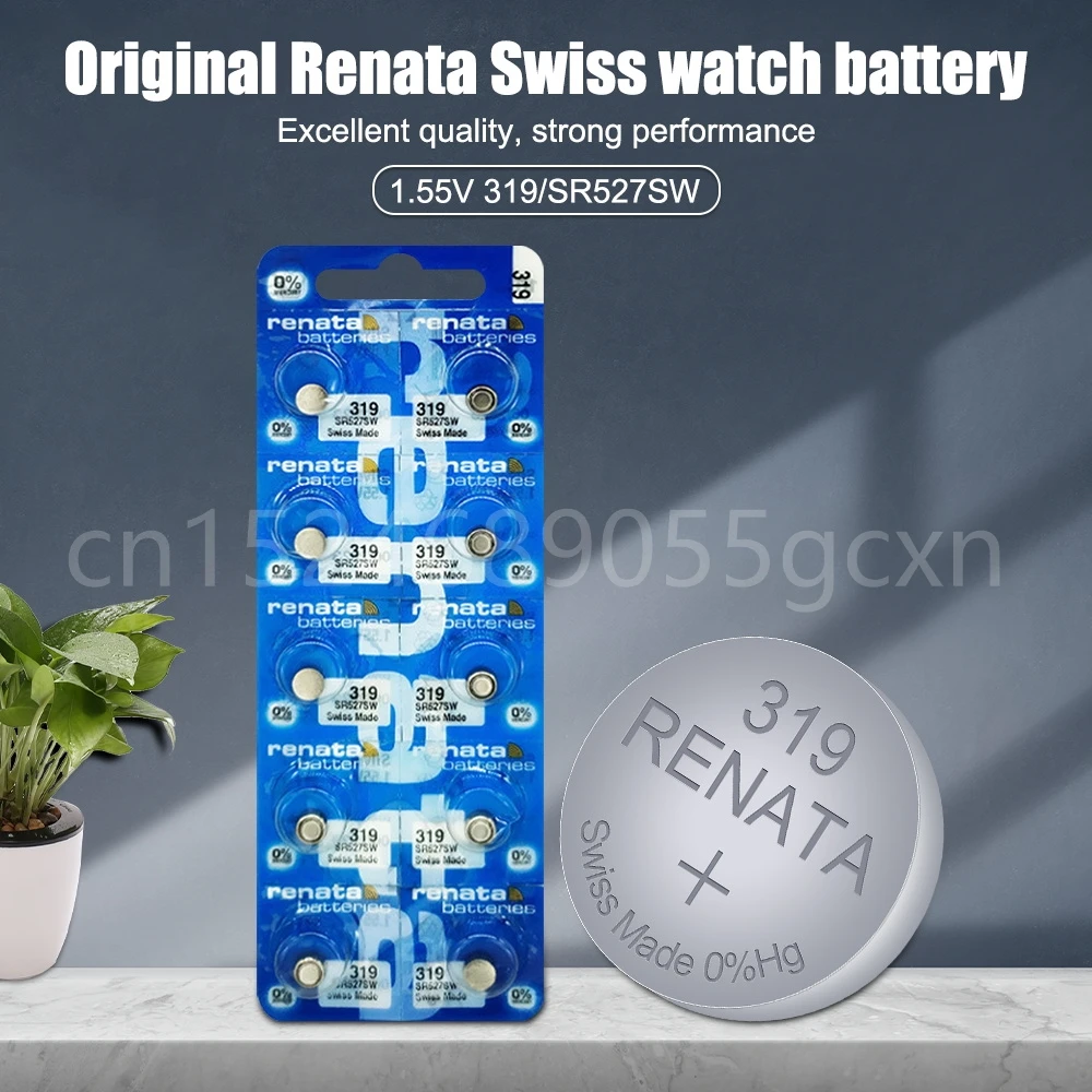 Original renata 1,55 sr527sw lr527 sr64 v silberoxid batterie für uhr kamera alarm schweizer gemacht knopf münz zelle