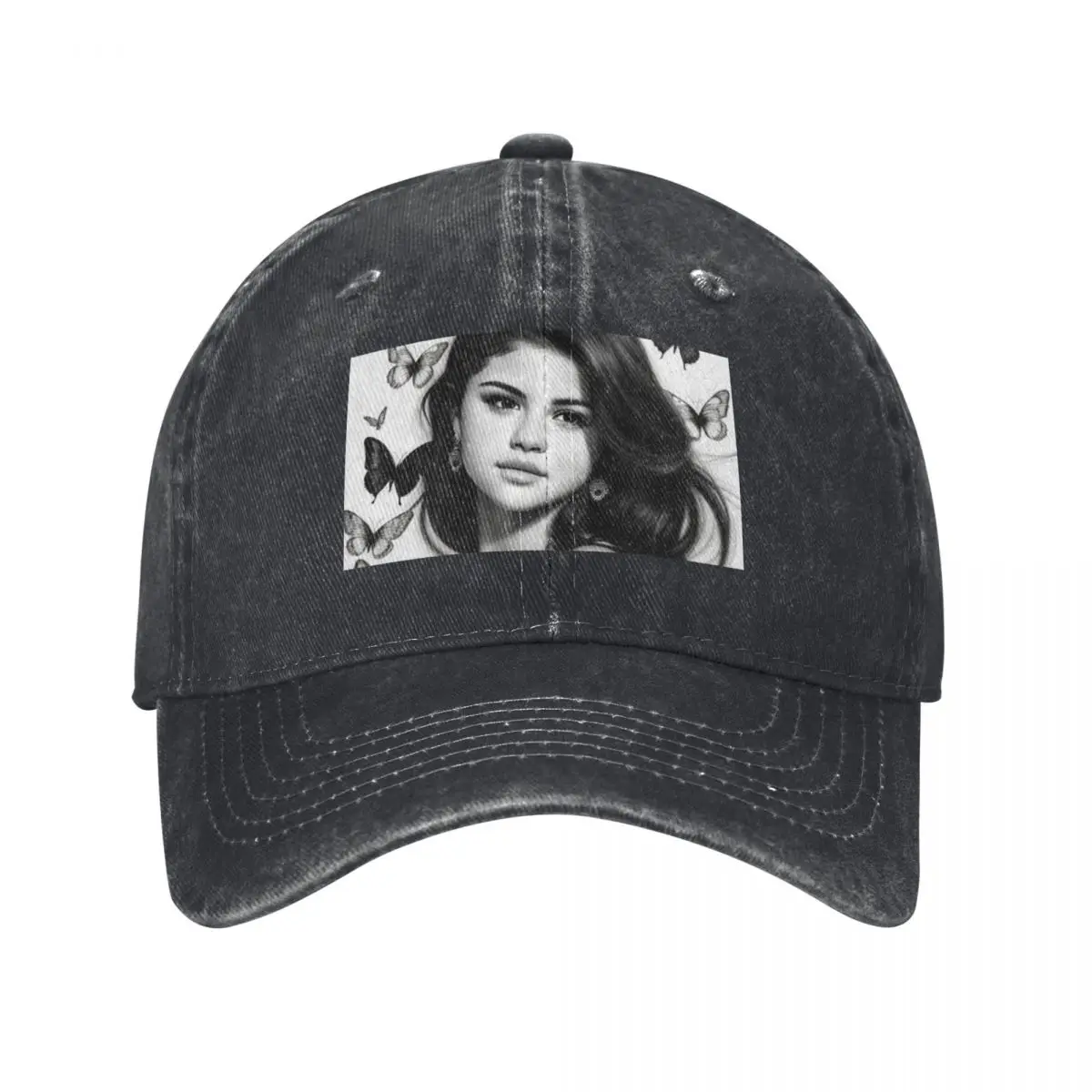 

Selena Gomez Butterflies Baseball Cap Snapback Cap Christmas Hat tactical cap Women's Beach Outlet Men's