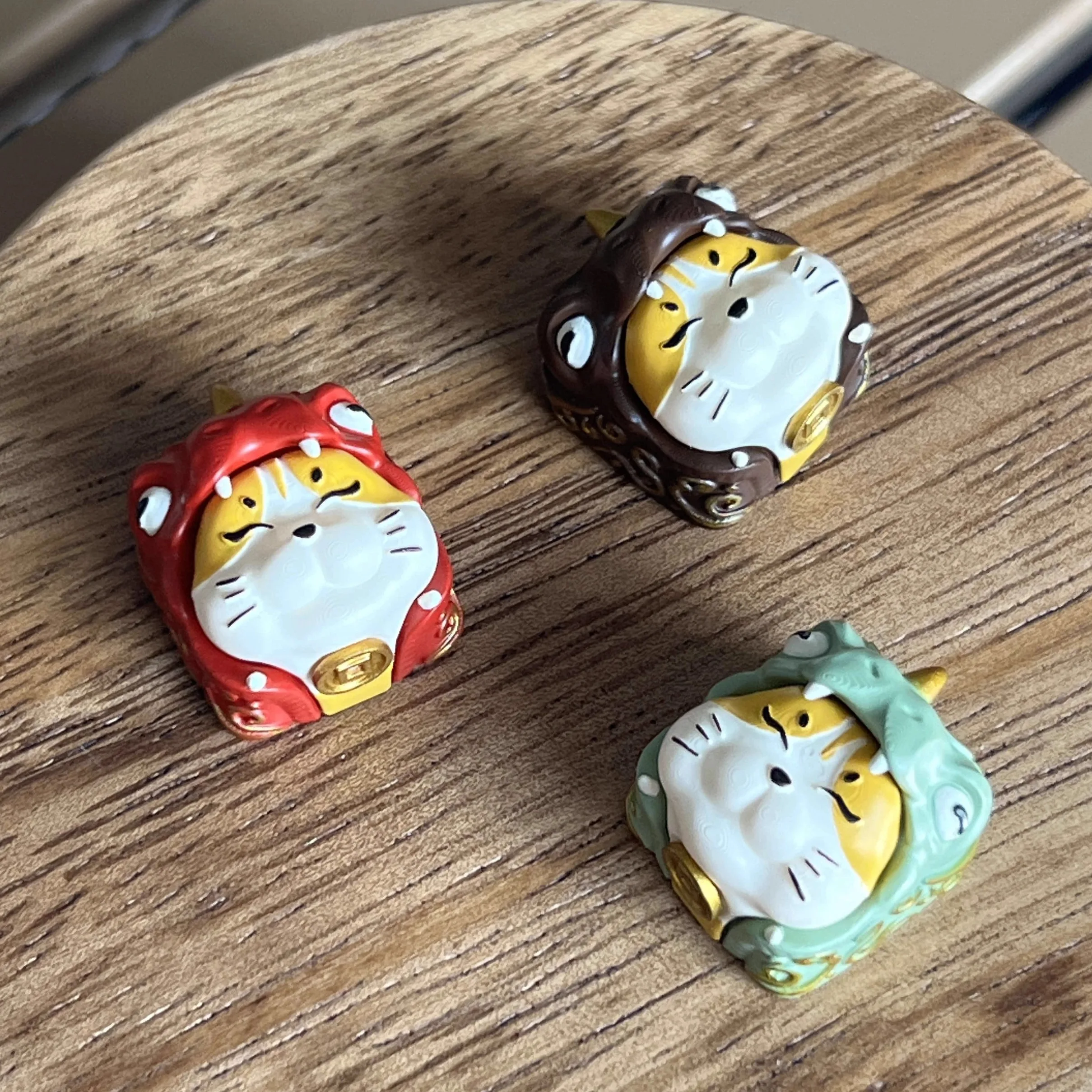 

Snake Year Snake Cat Theme Custom Keycaps Set Keycaps 3D Resin Artisan Key Caps Cute Keycaps for Mechanical Keyboard Accessories