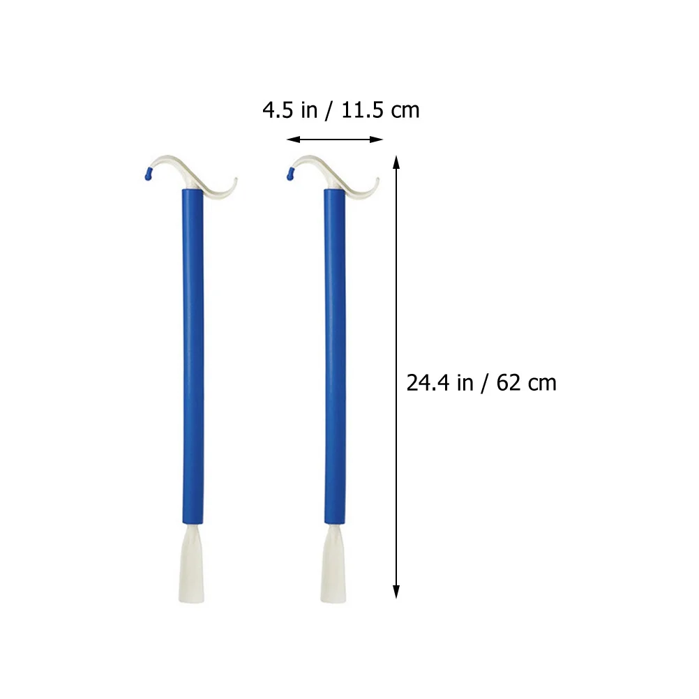 

Профессиональный вспомогательный рожок для обуви, 2 шт., портативная туалетная палочка для пожилых людей с ограниченными возможностями, подъемник для обуви для беременных, удобная туалетная палочка