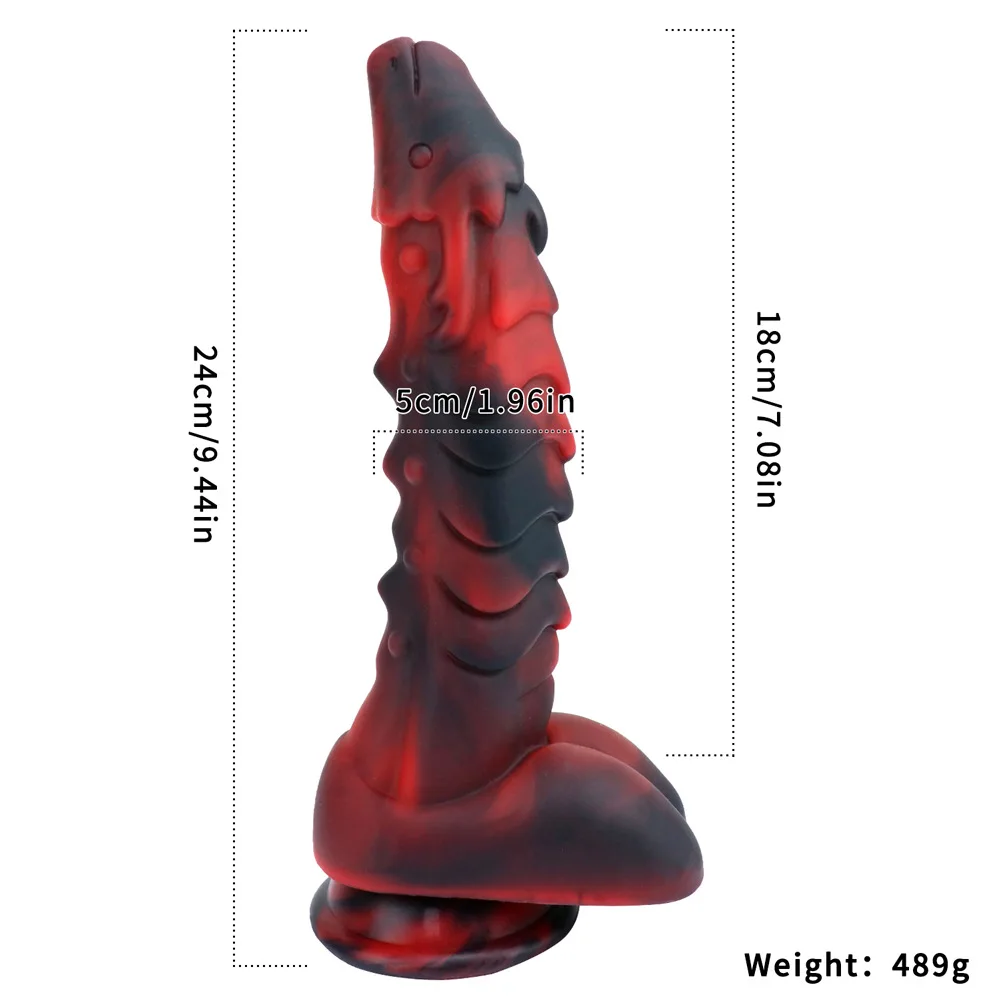 Monster Realistic Animal Dildo Silicone Long Penis Colorful Big Sucker Cock Vagina Masturbator Anal Sex Toy For Men Women couple