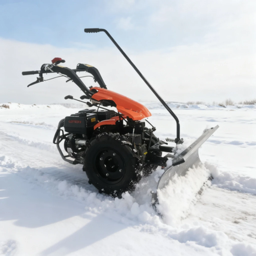 Snow sweeper, small electric shovel, snow cleaning machine, hand pushed large road sweeper