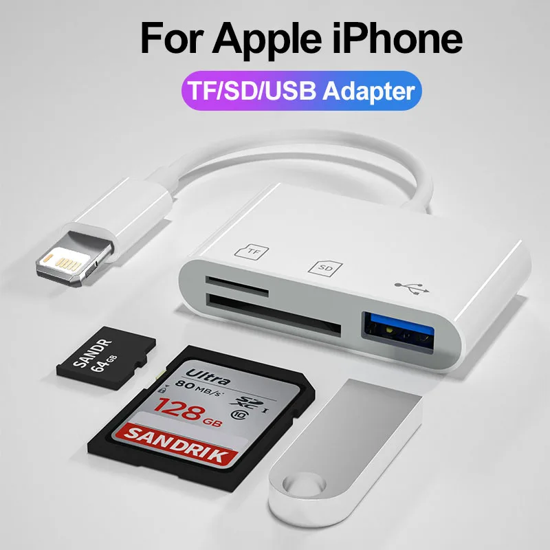 3-in-1 SD TF Card Reader