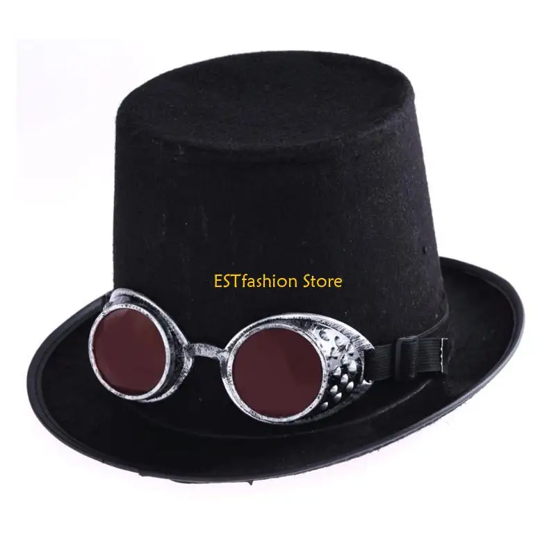 Y5GC Halloween Face Mask Steampunk Goggles Glasses,Cybers Welding Cosplays Glasses