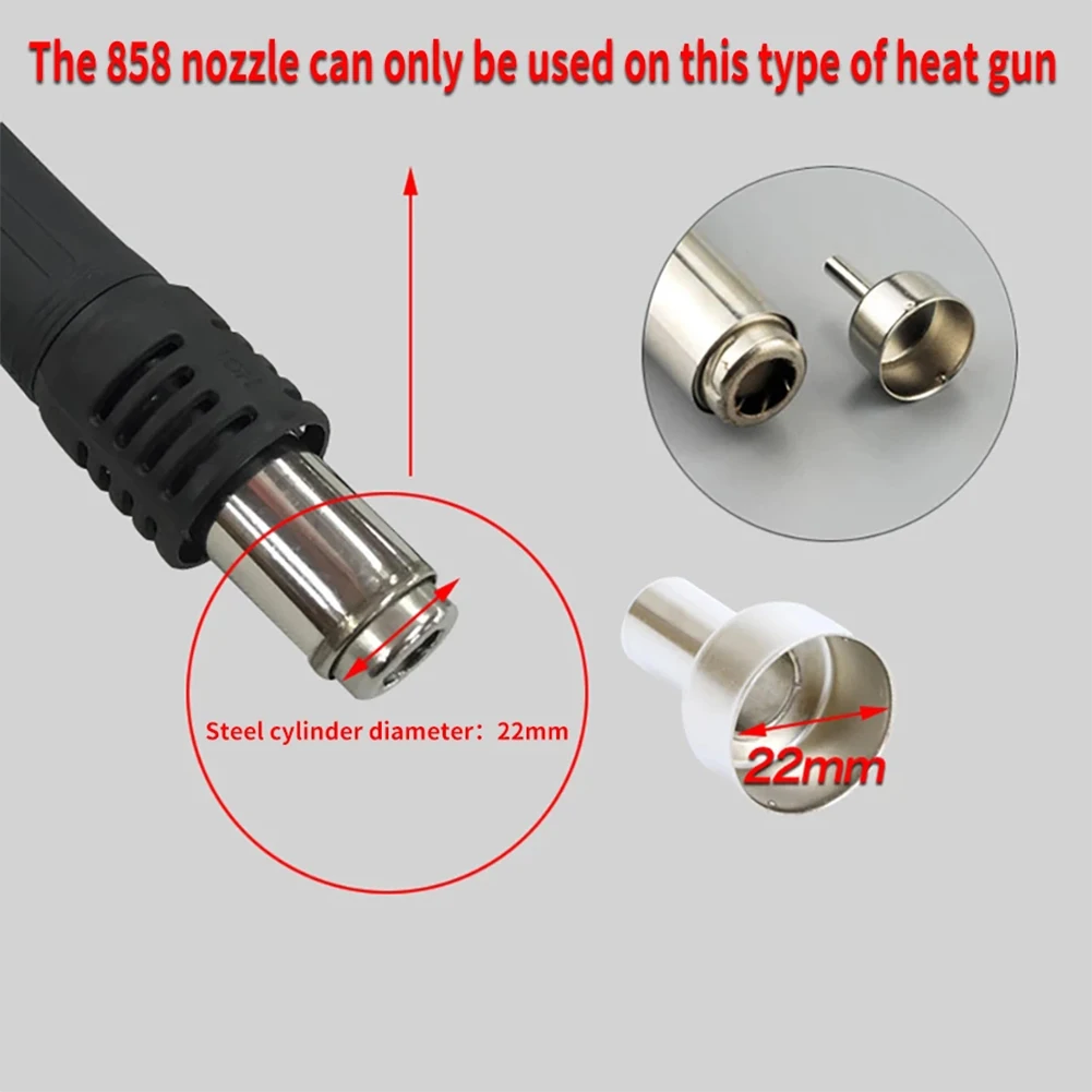 3-12mm Welding Nozzle Curved Angle Heat Gun Sleeve Hot Air Gun Nozzle For 8586 858D+ 858 Hot Air Rework Station Accessories