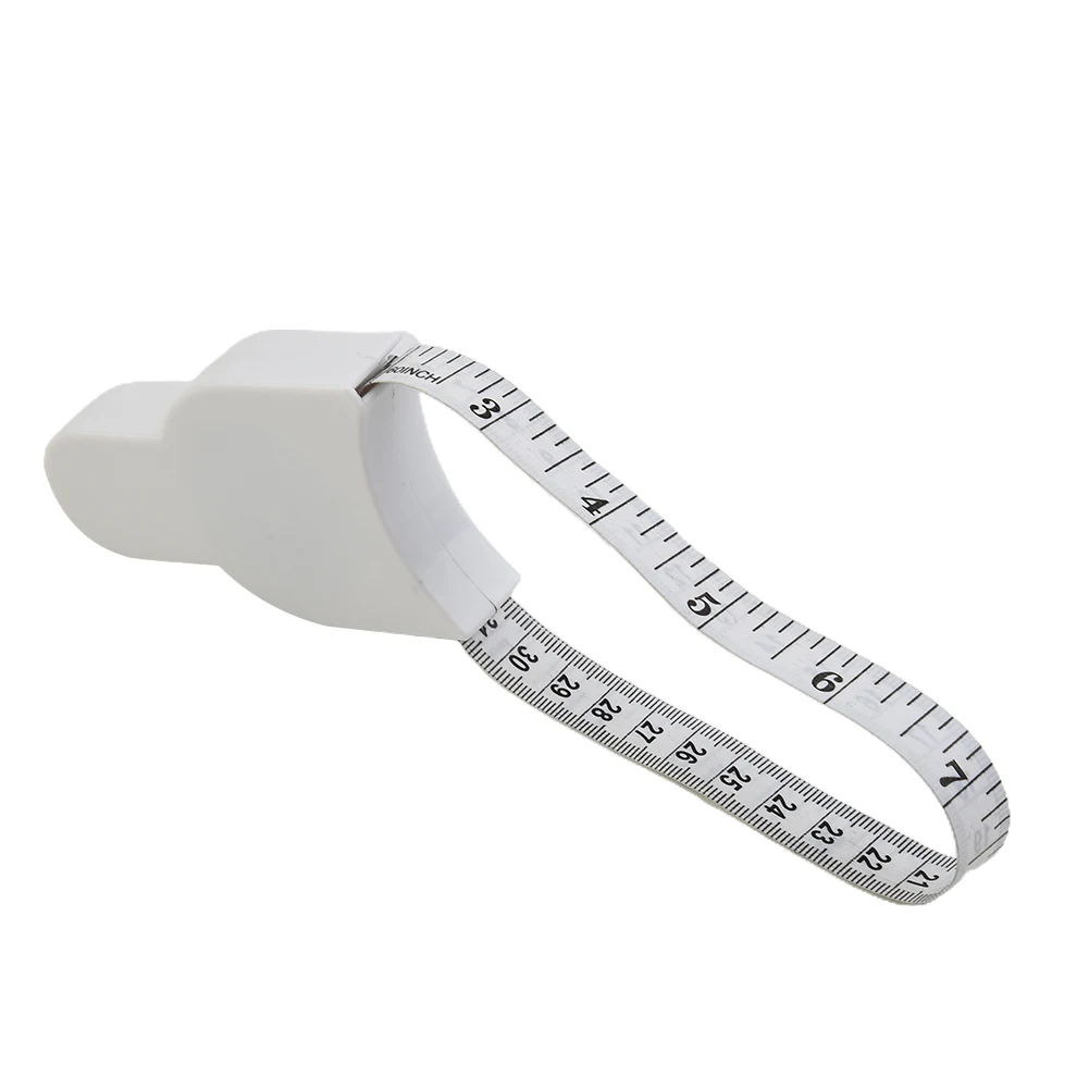 สีขาวเทปวัด 8.5*5.3*2 ซม.มินิเอวเส้นรอบวง Body เทปวัดเครื่องมือพลาสติก Retractable Hot ขายใหม่