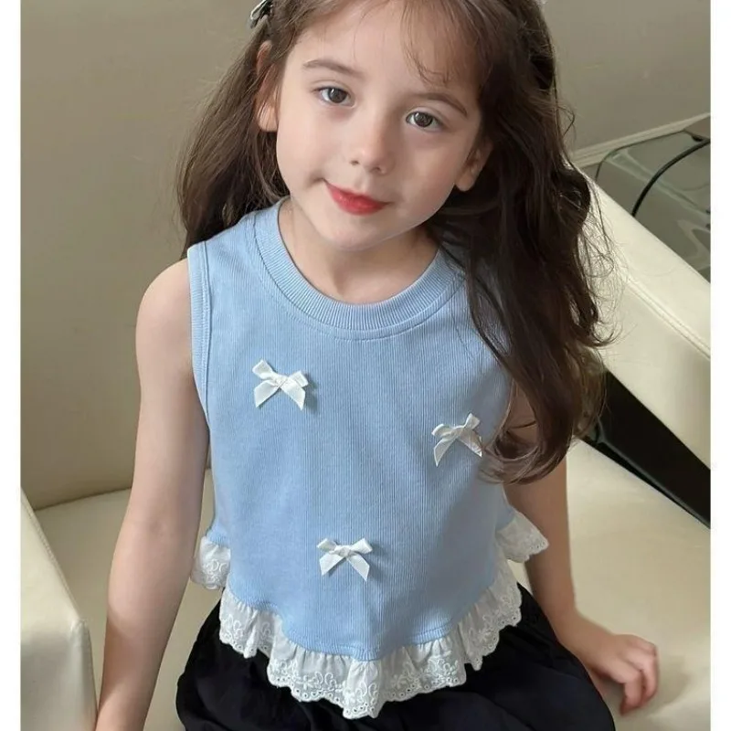 Children's Top for Girls Tops Undershirt Kids Underwear Girls Summer Clothes Girl Clothing Camisole Singlet Blouse Straps Vest