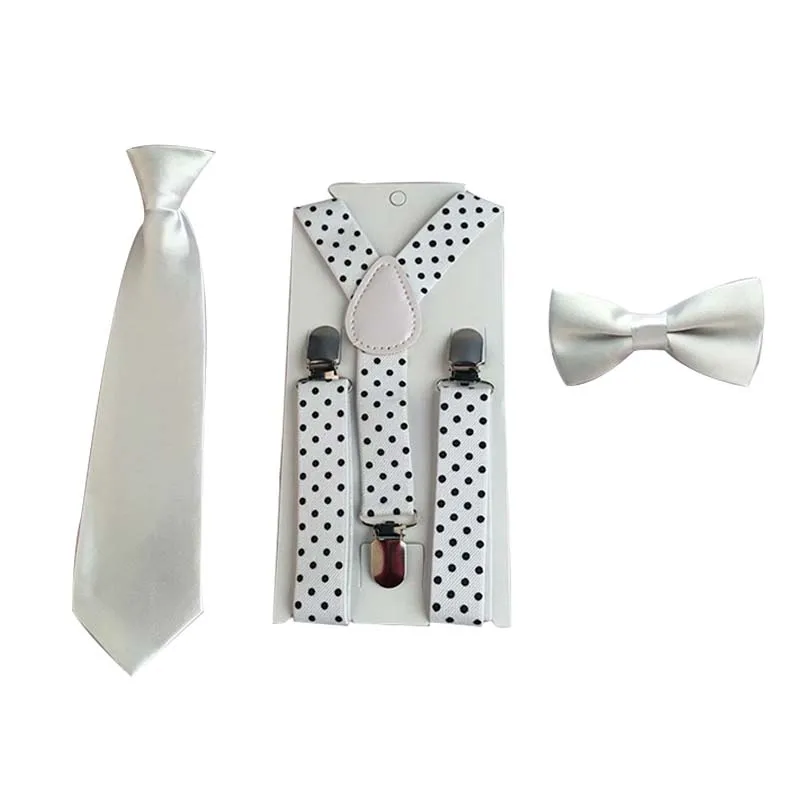 Kid 3Pcs Tie Bowtie Suspenders Children Clothing Accessories Sale school Chic Wedding Evening Christmas HB22
