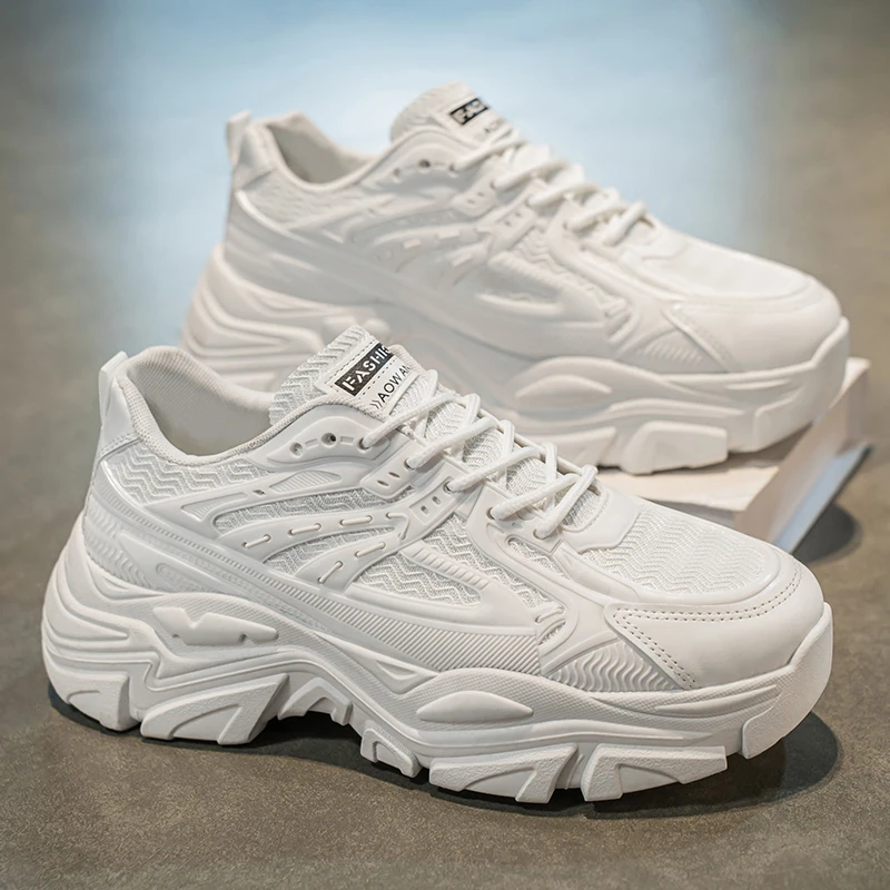 Men's casual snakers spring summer breathable lightweight outdoor running shoes soft-sole anti-slip students speed sports shoes