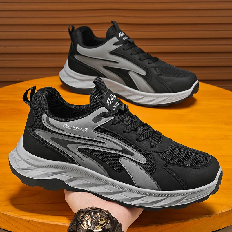 

Мужские весенние кроссовки для активного отдыха, противоскользящие, износостойкие, дышащие, удобные, для бега и занятий спортом на открытом воздухе.