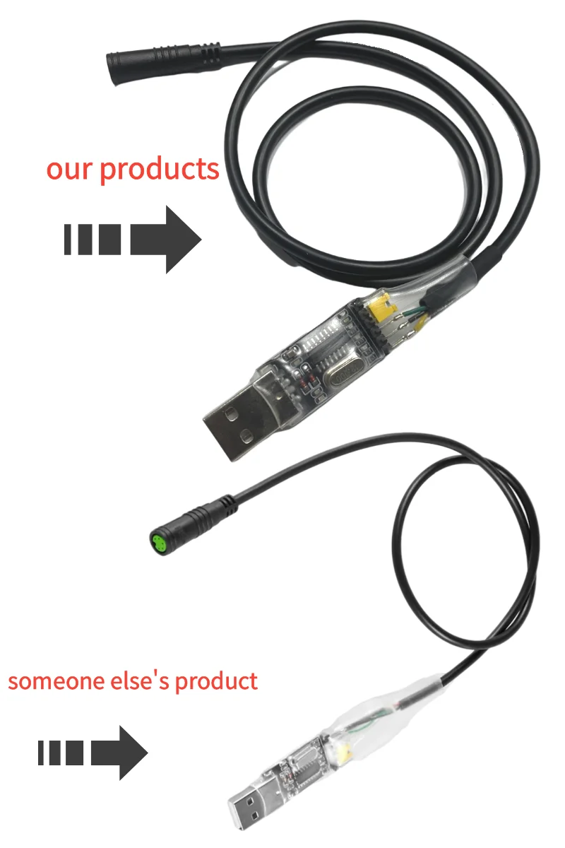 Bafang USB-Programmierkabel Elektrofahrrad Mittelmotorkabel für 8fun / BBS01B BBS02B BBSHD Mid Drive 60CM/100CM – Detail 5