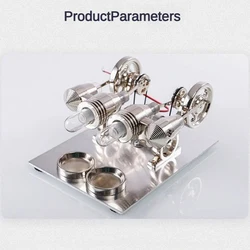 God Ice Stirling Engine Steam Engine Generator Power Science Physics Small Experimental Research Production Metal Type Model Toy