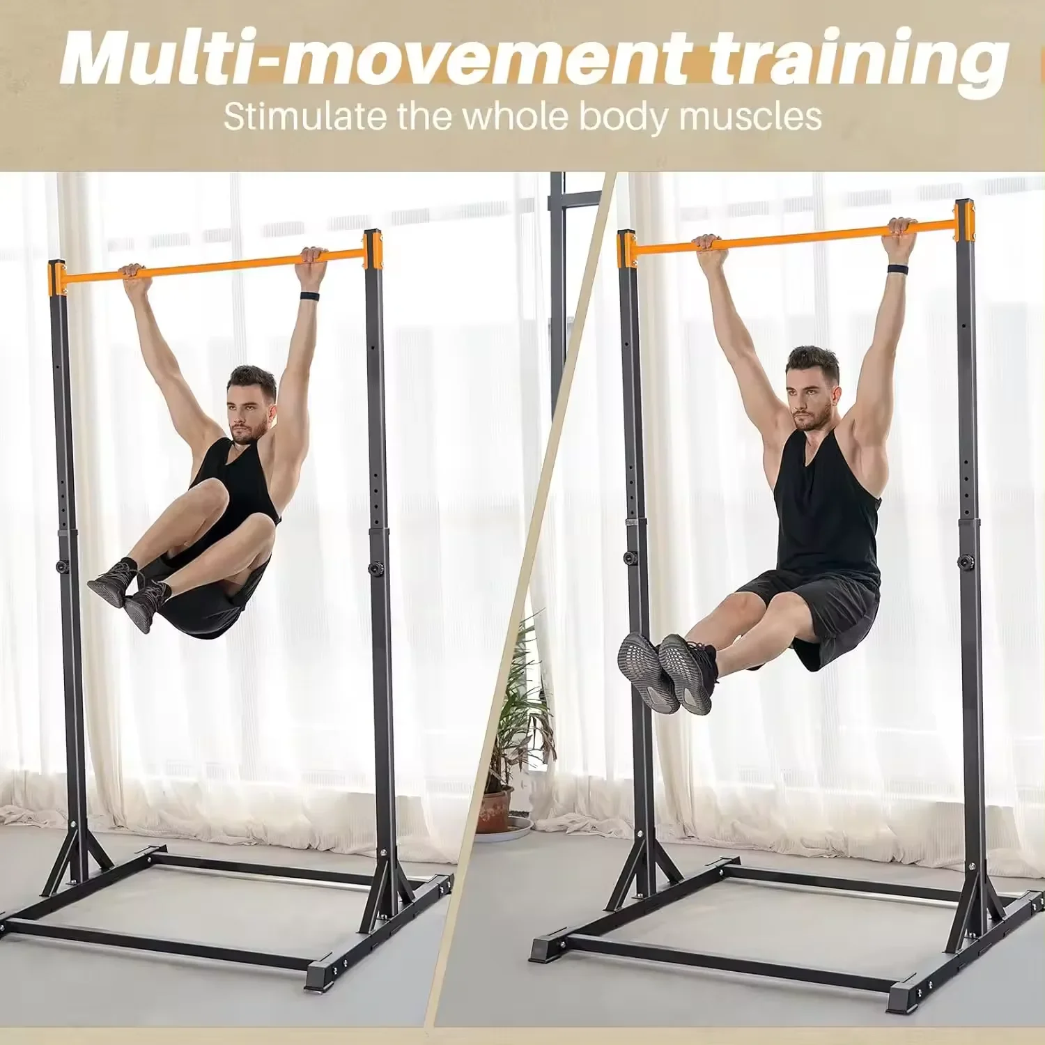 Professional Gymnastics Sports Equipment Horizontal Bars Free Standing Pull Up Station Power Tower